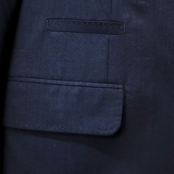 Brunello Cucinelli Dark Blue Unstructured Wool Blazer - Picture 7 of 14